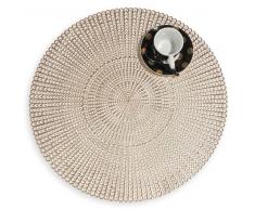 Mantel individual calado dorado D 41 cm CÉLESTE