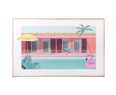 Cuadro de piscina de hotel 50x32
