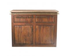 Mueble bar de madera maciza de palo rosa An. 132 cm Lubéron