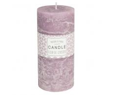 Vela perfumada cilíndrica morada 7 x 15 cm