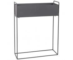 Jardinera de metal gris antracita 56x74