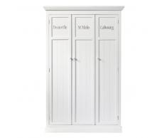 Armario de madera blanco An. 125 cm Newport