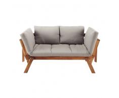 Banco de jardín modulable de 3 plazas de acacia Relax