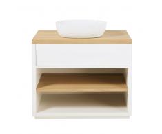 Mueble de lavabo blanco con 1 cajón Austral