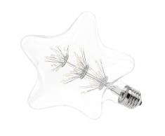 Bombilla LED de vidrio y metal dorado