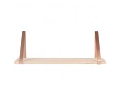 Organizador de pared de pino y metal cobrizo