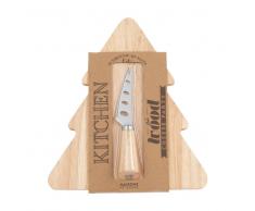 Tabla de quesos de hevea y cuchillo de acero