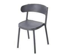 Silla de exterior profesional gris antracita Iza PRO