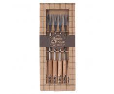 Estuche de 6 pinchos de madera para fondue