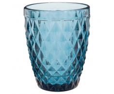 Vaso de cristal azul CARAT