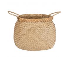 Cesta tailandesa de ratán y junco de mar