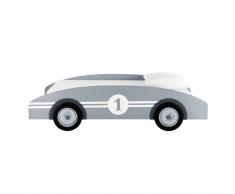 Cama-coche infantil 90×190 de madera gris Circuit