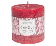 Vela perfumada cilíndrica roja 7 x 7 cm