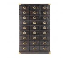 Cajonera de metal negro An. 104 cm Office
