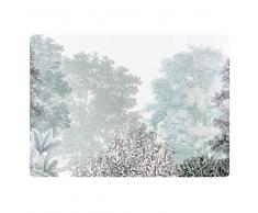 Mantel individual de corcho estampado con paisaje de invierno