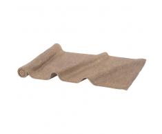 Camino de mesa de algodón beige 45x150