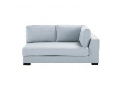 Reposabrazos derecho de sofá cama de 2 plazas azul glaciar Terence