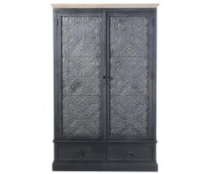 Armario gris oscuro con 2 puertas y 2 cajones Wabi