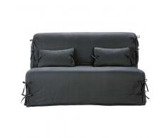 Funda de lino gris pizarra para sofá-cama acordeón Elliot