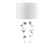 Pantalla para lámpara de techo blanca con nubes