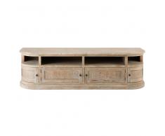 Mueble de TV con 4 puertas de pino reciclado Flaubert