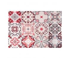 Mantel individual de vinilo con motivos de azulejos de cemento 30x45