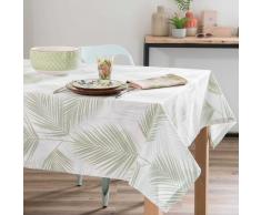 Mantel de algodón con estampado de follaje 250x150 cm PALME