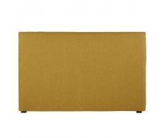 Funda de cabecero de cama de 180 de terciopelo ocre