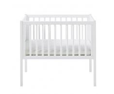 Cuna con barrotes 40x80 blanca Bulle