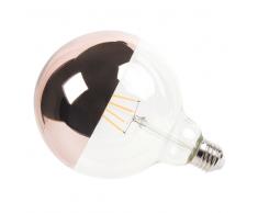 Bombilla LED de vidrio cobrizo y metal