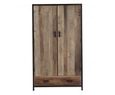 Armario de metal negro An. 110 cm Aspen