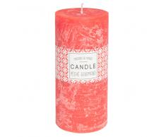 Vela perfumada cilíndrica naranja 7 x 15 cm