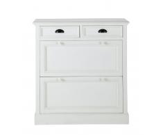 Mueble zapatero blanco An. 90 cm Newport