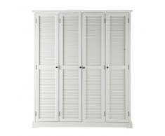 Armario blanco 4 puertas Barbade