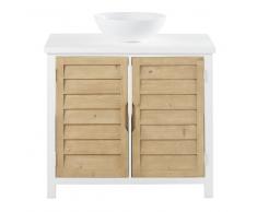Mueble de lavabo con 2 puertas de epicea Esterel