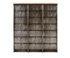 Aparador industrial con 21 cajones de metal Mabillon