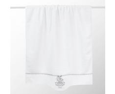 Toalla de ducha de algodón blanco 70 × 140 cm