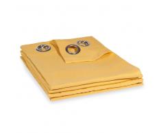 Cortina de lino lavado amarillo 130x300 - la unidad