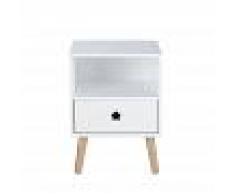 Maisons du Monde Mesita de noche infantil blanca Dreams
