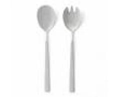 Sklum.com Cubiertos de Ensalada Letu Metalizados Mate Plateado Mate