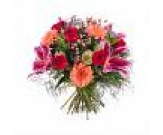 Ramo de rosas con Liliums - Flores a Domicilio