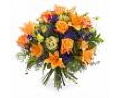 Ramo especial con rosas naranjas - Flores a Domicilio