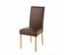 Maisons du Monde Funda de silla de antelina marrón 41x70