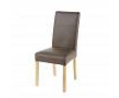 Maisons du Monde Funda de silla de antelina marrón 41x70