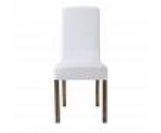 Maisons du Monde Funda de silla de lino lavado blanco Margaux