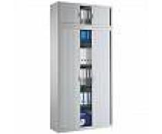 Altillo monobloc para armario de oficina Clásico desmontable Alt. 44 x An. 120 cm Puertas persiana