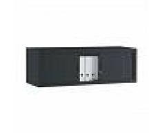 Altillo monobloc para armario de oficina Clásico desmontable Alt. 44 x An. 120 cm Puertas persiana