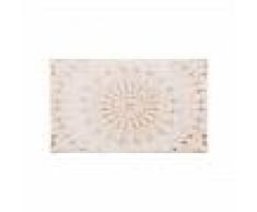 Alfombrilla de baño Luis Beige/Cobre 70x120 cm - Alfombra para cuarto de baño