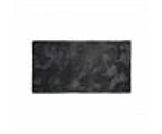 Alfombrilla de baño Lahty Gris oscuro 60x115 cm - Alfombra para cuarto de baño