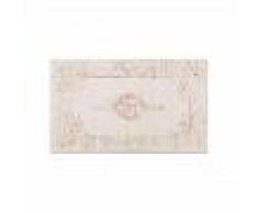 Alfombrilla de baño Luis Beige/Cobre 80x150 cm - Alfombra para cuarto de baño